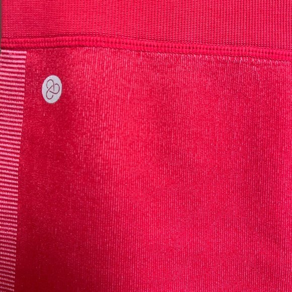 Women's NWOT Zella Red Striped Wide Waistband Leggings Size Large - Picture 3 of 4